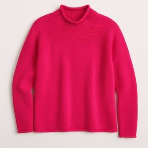 J.Crew Women’s Bright Pink Mock Neck Knit Sweater | Size 2X